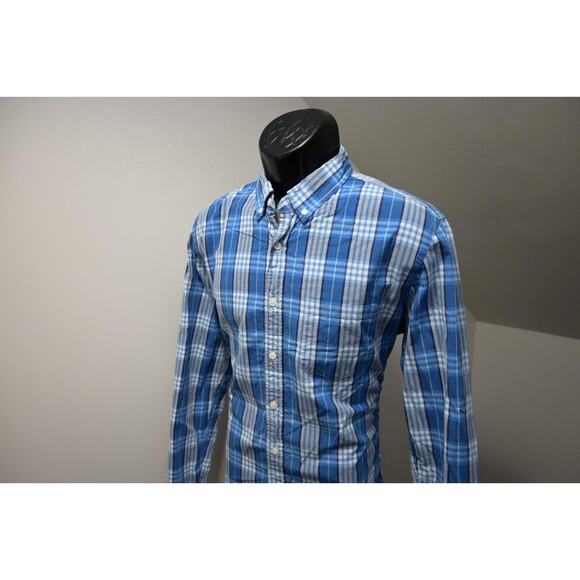 J Crew Slim Fit Dress Shirt Plaid Casual Long Sleeve Front Pocket Mens Large - Picture 3 of 7